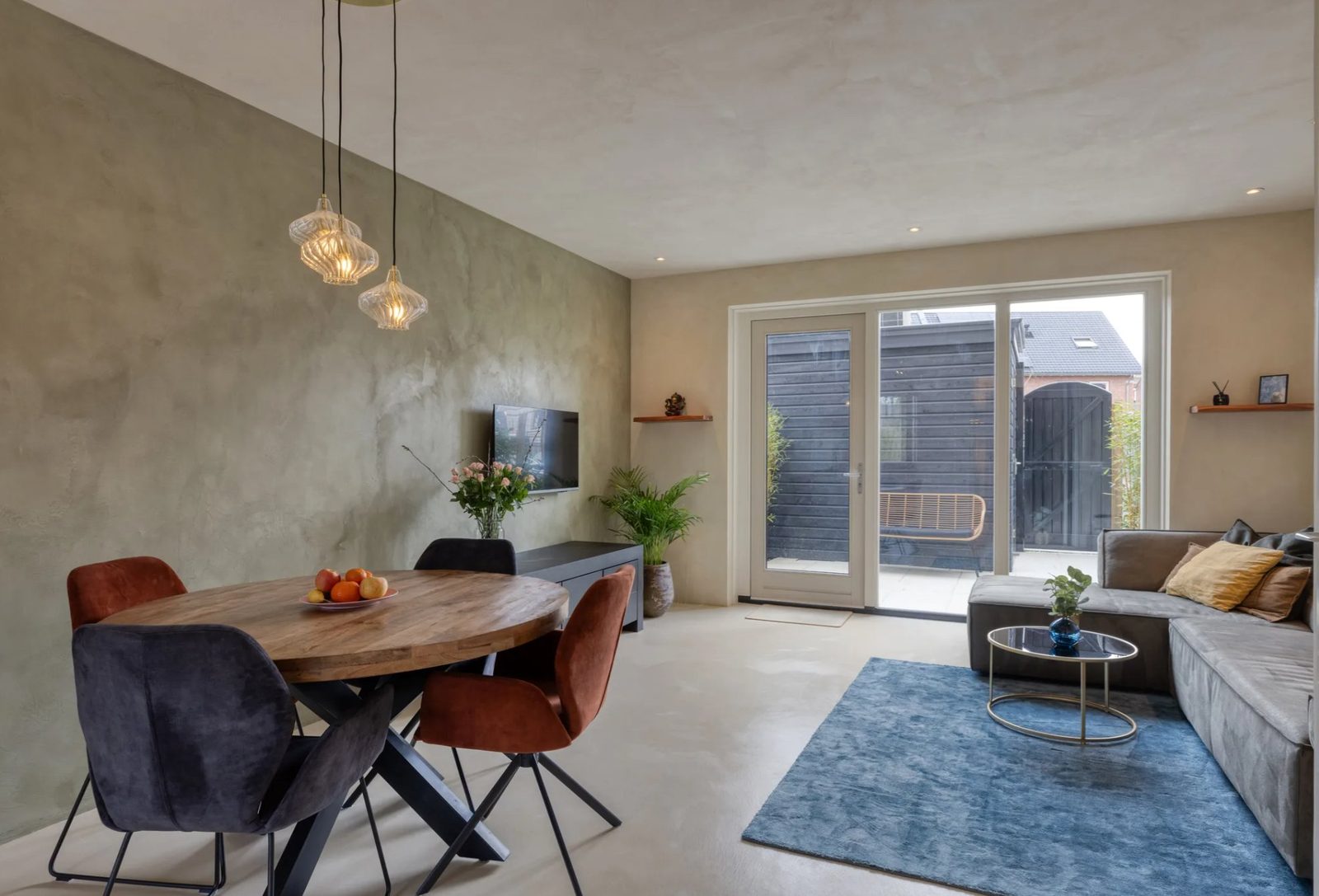 Microcement living room
