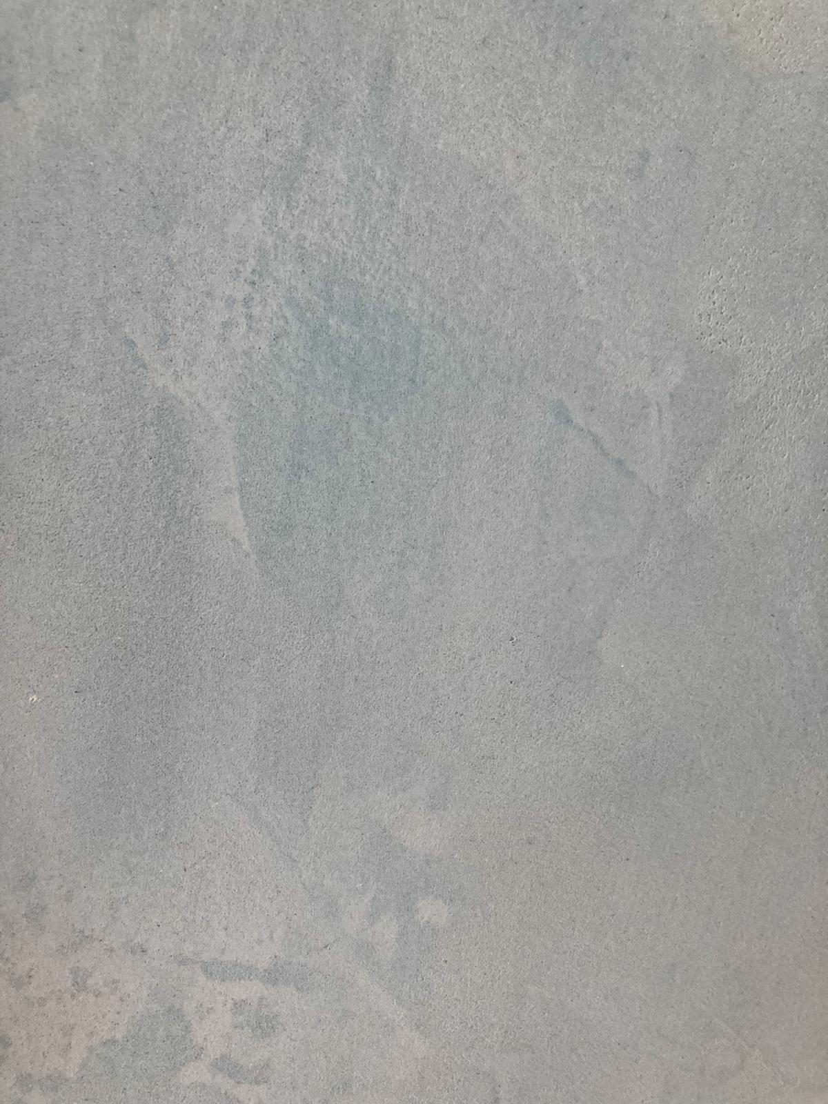 Blue plaster macro detail